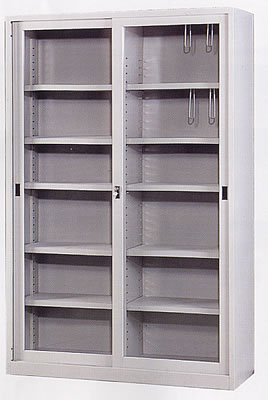 2AKG118G 4*6尺 A級連座玻璃鐵櫃、書櫃(有中隔) - 點擊圖像關閉