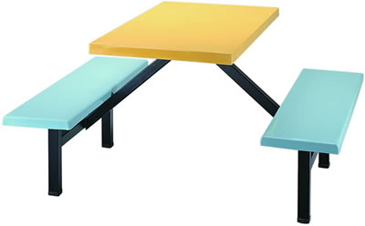 HZ501Q-1_4P 四人餐桌椅(FRP桌板)