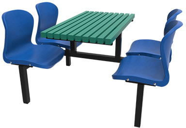 HZ504A-2_4P 四人餐桌椅(複合塑膠桌板)