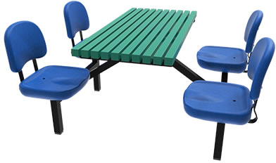 HZ504H-1_4P 四人餐桌椅(複合塑膠桌板)