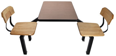 HZ505J-1_2P 二人餐桌椅(塑合板桌板)