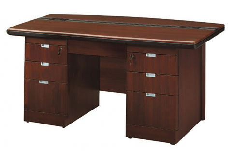 532-4 弧形胡桃色5尺辦公桌(全木皮) - 點擊圖像關閉
