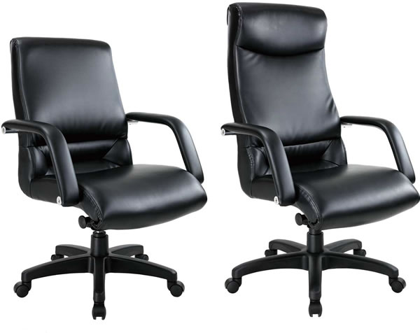 HP02KV HP01KV 惠普中高背黑透氣皮椅 - 點擊圖像關閉