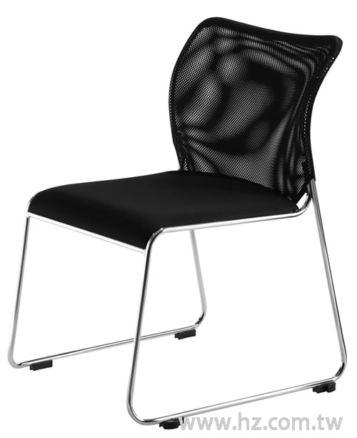4JB521 藍雅椅/黑網布/電鍍 - 點擊圖像關閉