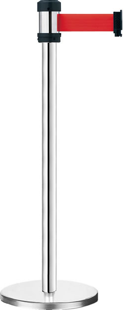 RS-258SR 萬向伸縮帶欄柱（銀柱）（200cm） - 點擊圖像關閉