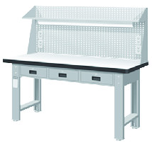 WAT-5203N6 WAT-6203N6 上架組重量型橫式三屜工作桌(三種桌板及二種桌長選擇) - 點擊圖像關閉