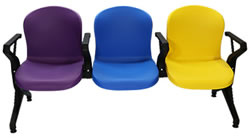 HZ308A-2 公共排椅(塑鋼腳)(椅面聚丙烯PP)