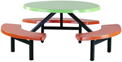 HZ501Q-1_6P 六人餐桌椅(FRP桌板)