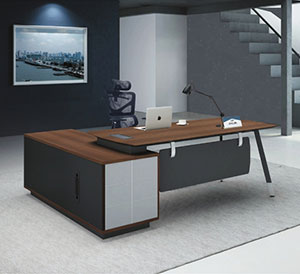 135-1 凱恩斯古木紋色5.8尺辦公桌L型整組