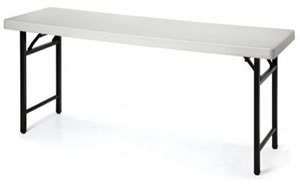 161-6 塑鋼面折合桌(防水) W180*D60*H74 cm