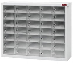 MCP-535 消費性電子產品置物櫃、手機櫃(35透明抽)
