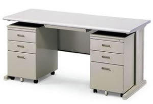 TN-160B 辦公桌組(含2組0.8活動櫃，ABS薄抽)W160cm