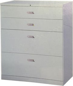 AD-4 兩大兩小抽屜式鋼製公文櫃