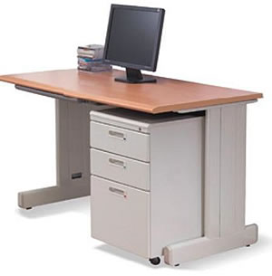 HU-120A 辦公桌組(含0.5活動櫃，ABS薄抽)W120cm