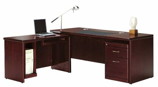 515-1 豪華優質全木皮5.8尺主管桌整組