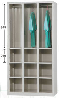 DF-BL0903 多用途置物櫃.衣櫃(3大門+9小門) - 點擊圖像關閉
