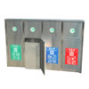 TH4-110SB 不鏽鋼四分類資源回收桶