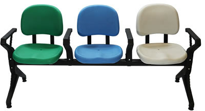HZ308H-2 公共排椅(塑鋼腳)(椅面高密度聚乙烯 (HDPE)