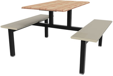 HZ502J-1_4P 四人餐桌椅(橡木實木桌板)
