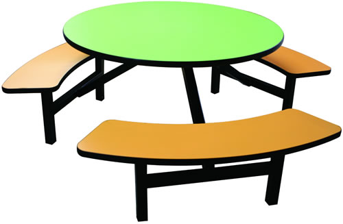 HZ505U-1_6P 六人餐桌椅(塑合板桌板)