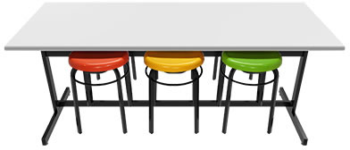 HZ801L-1_6P 六人餐桌椅((T形腳)(含椅子)