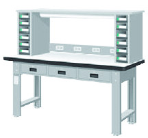 WAT-6203F7 WAT-6203N7 WAT-6203W7 雙層橫式三屜電檢重量型工作桌(三種桌板選擇) - 點擊圖像關閉