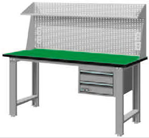 WBS-53022F5 WBS-63022F5 吊櫃二屜標準型工作桌+上架組(三種桌板及二種桌長選擇) - 點擊圖像關閉