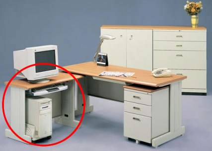 HU辦公桌的雙腳側桌 - 點擊圖像關閉