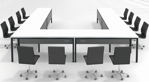 方管ㄇ腳環式會議桌