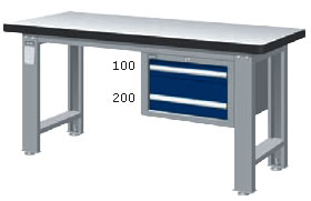 WAS-54022F WAS-64022F WAS-74022F 吊櫃型重量型工作桌(四種桌板及三種桌長選擇) - 點擊圖像關閉