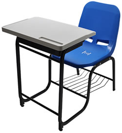 HZ107D-1 學生連結課桌椅