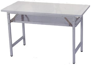 2H1260G直角白面摺疊桌W120*D60*H74 cm