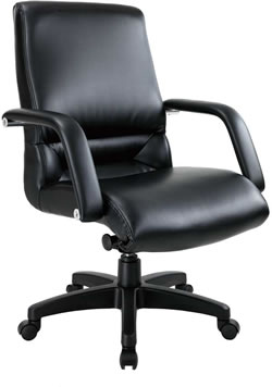 HP02KV HP01KV 惠普中高背黑透氣皮椅