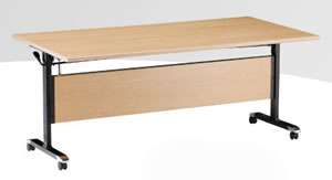 JF 經典對座培訓桌折合桌(木紋色)(90cm深)