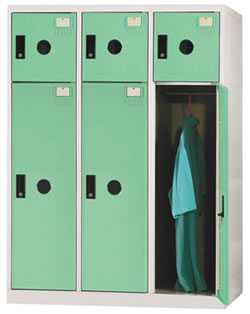 SDF-0356 多用途3人置物櫃.衣櫃(3大3小門)(124公分高) - 點擊圖像關閉