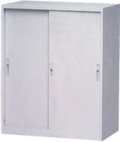 US-3 三層鐵製拉門理想櫃