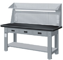 WAT-5203A6 WAT-6203A6 橫式三屜上架組鉗工桌