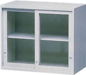 AK-2U 玻璃加框拉門上置式鋼製公文櫃