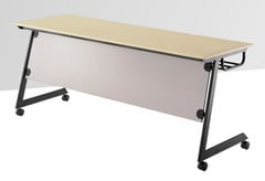 JJF 美式斜度腳培訓桌摺合桌(木紋面)
